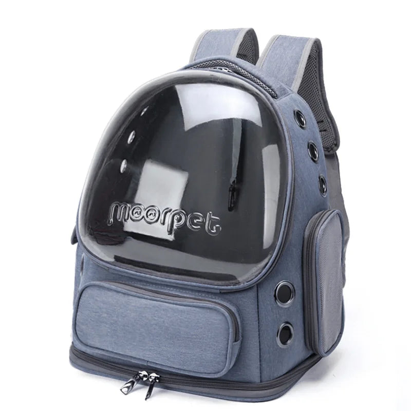 Transparent Pet Cat Carrier Bag - Outdoor Travel Backpack for Cats & Small Dogs - Breathable Carrying Bag Pet Supplies