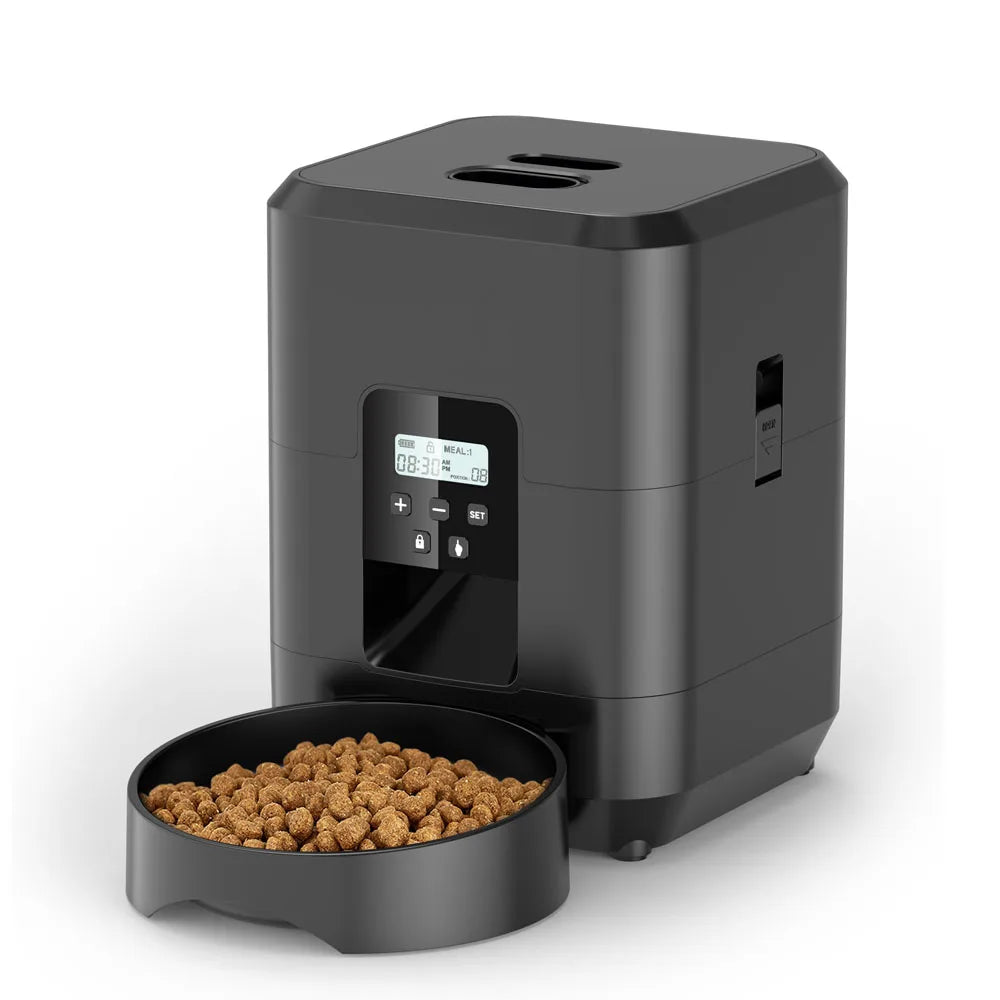 2L Smart Pet Feeder - Automatic Cat Feeder & Dog Slow Food Machine With Timed Quantitative Automatic Dispenser & Bowl