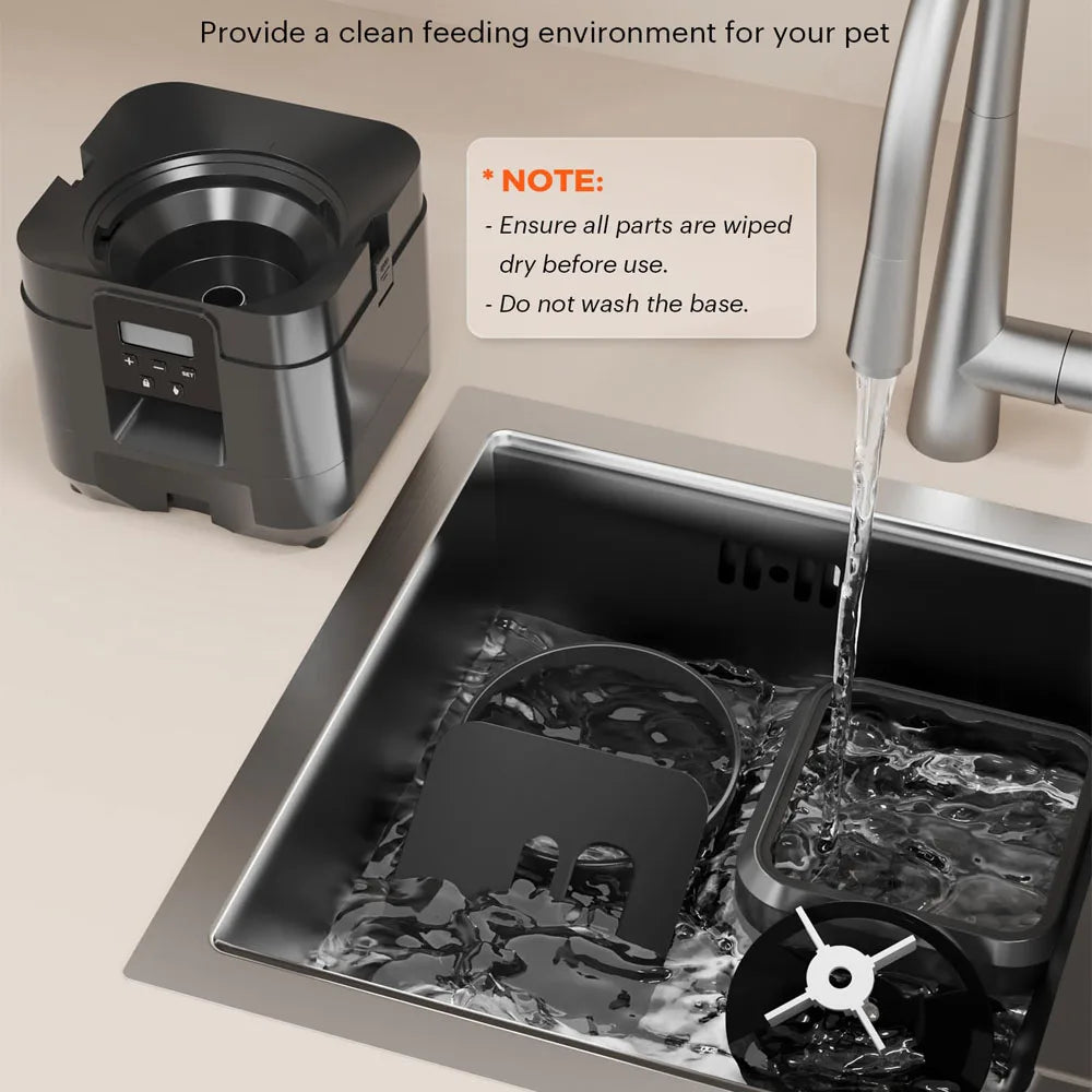 2L Smart Pet Feeder - Automatic Cat Feeder & Dog Slow Food Machine With Timed Quantitative Automatic Dispenser & Bowl