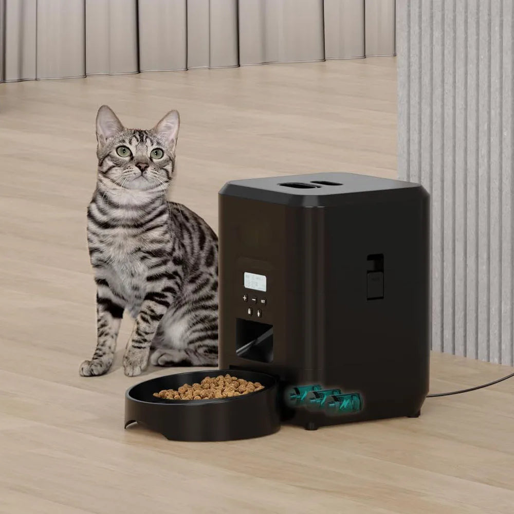 2L Smart Pet Feeder - Automatic Cat Feeder & Dog Slow Food Machine With Timed Quantitative Automatic Dispenser & Bowl