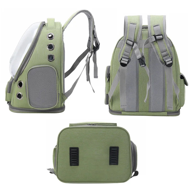Transparent Pet Cat Carrier Bag - Outdoor Travel Backpack for Cats & Small Dogs - Breathable Carrying Bag Pet Supplies