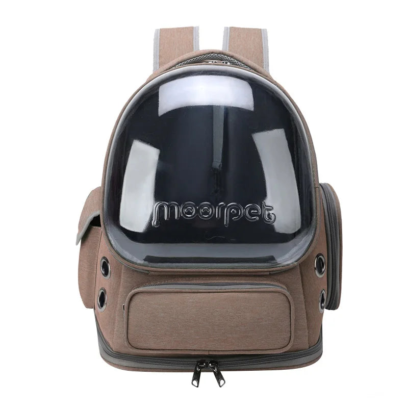 Transparent Pet Cat Carrier Bag - Outdoor Travel Backpack for Cats & Small Dogs - Breathable Carrying Bag Pet Supplies