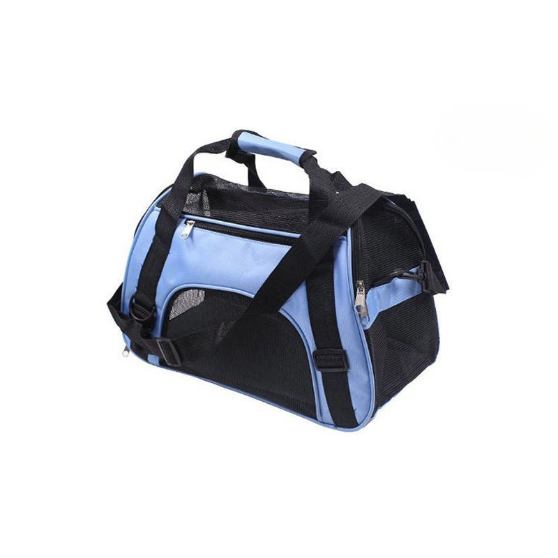 Portable Pet Carrier Bag - Breathable Mesh Travel Bags for Small Dogs, Cats & Puppies