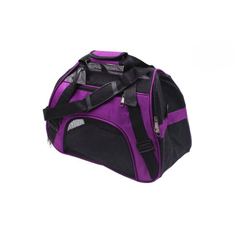 Portable Pet Carrier Bag - Breathable Mesh Travel Bags for Small Dogs, Cats & Puppies