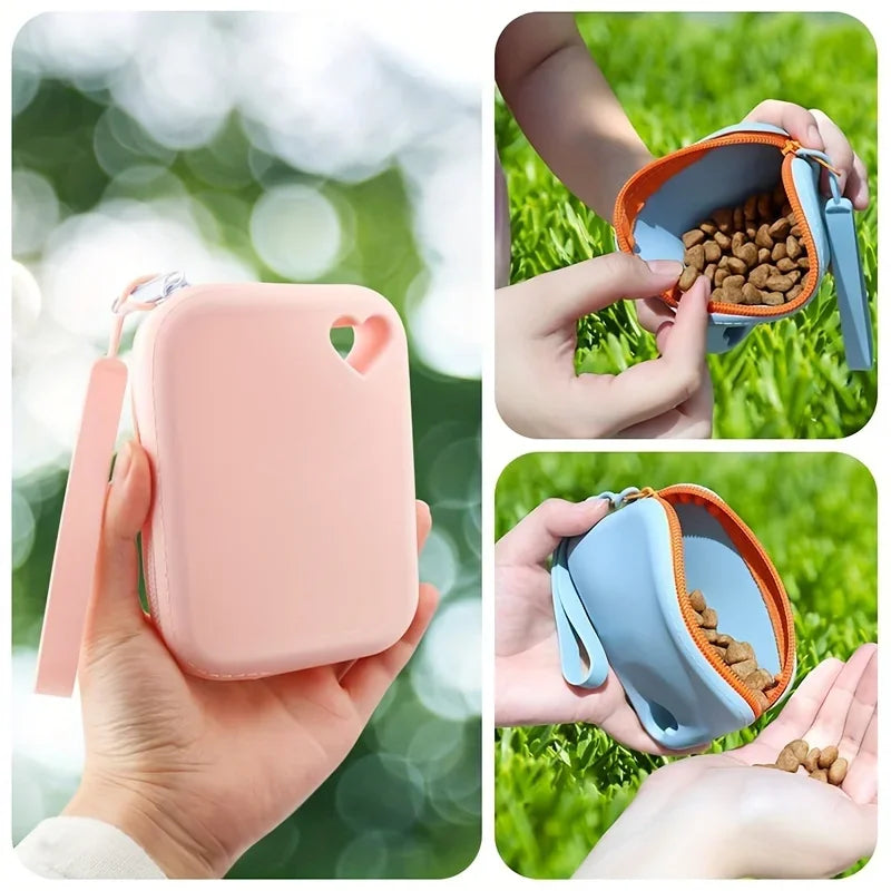 Premium Silicone Dog Treat Pouch - Perfect for Training & Walks