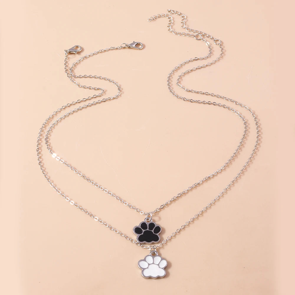 Kuro & Shiro Paw Necklace