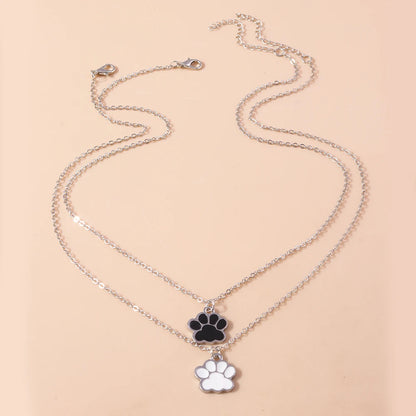 Kuro & Shiro Paw Necklace